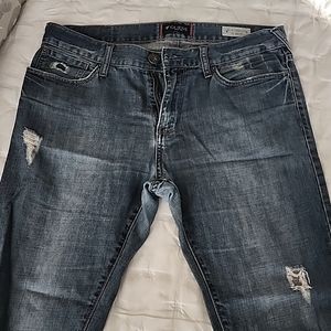 Guess slim straight distressed jeans